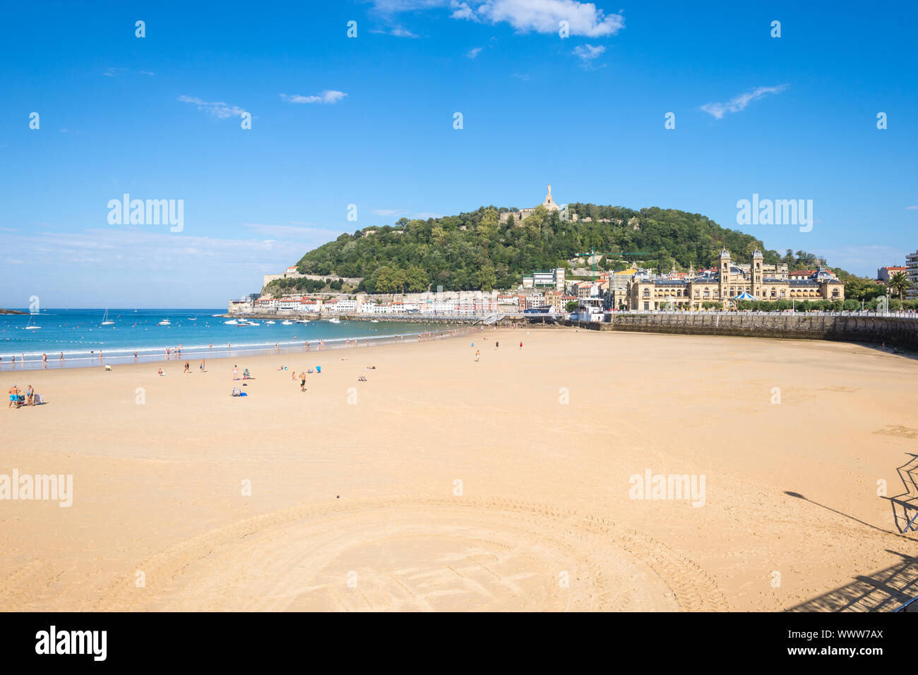 San Sebastian, der berühmte Badeort im Norden von Spanien Stockfoto