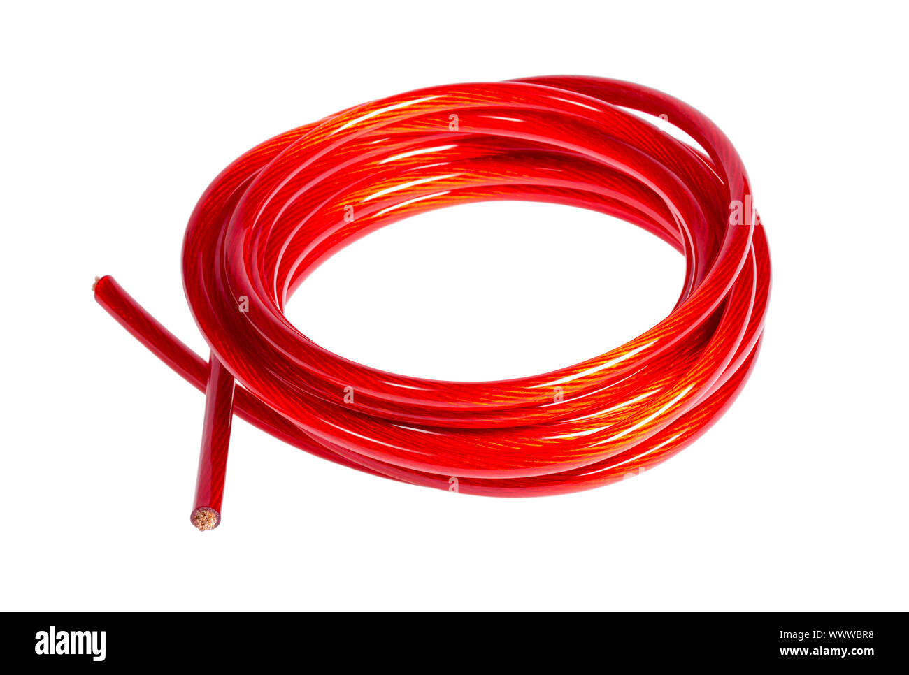 Kupfer elektrische Kabel Stockfoto