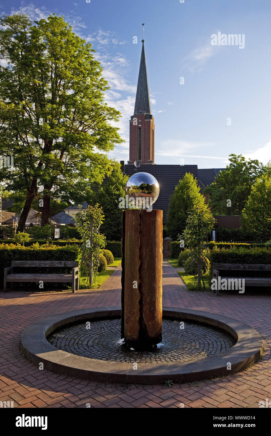 Moers Schlosspark, Moers, Ruhrgebiet, Nordrhein-Westfalen, Deutschland, Europa Stockfoto