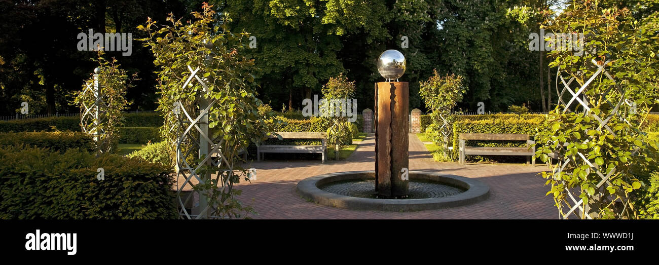 Moers Schlosspark, Moers, Ruhrgebiet, Nordrhein-Westfalen, Deutschland, Europa Stockfoto
