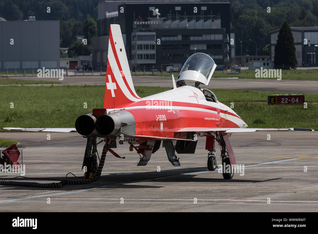 Patrouille Suisse, der Kunstflugstaffel der Schweizer Luftwaffe Stockfoto