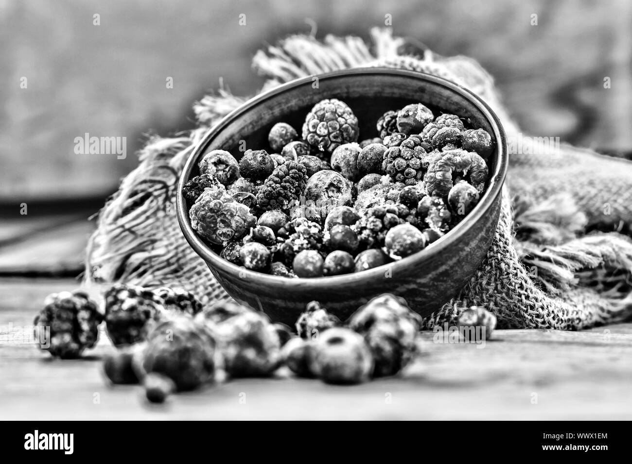Gefrorene Beeren Gesundheit essen Stockfoto