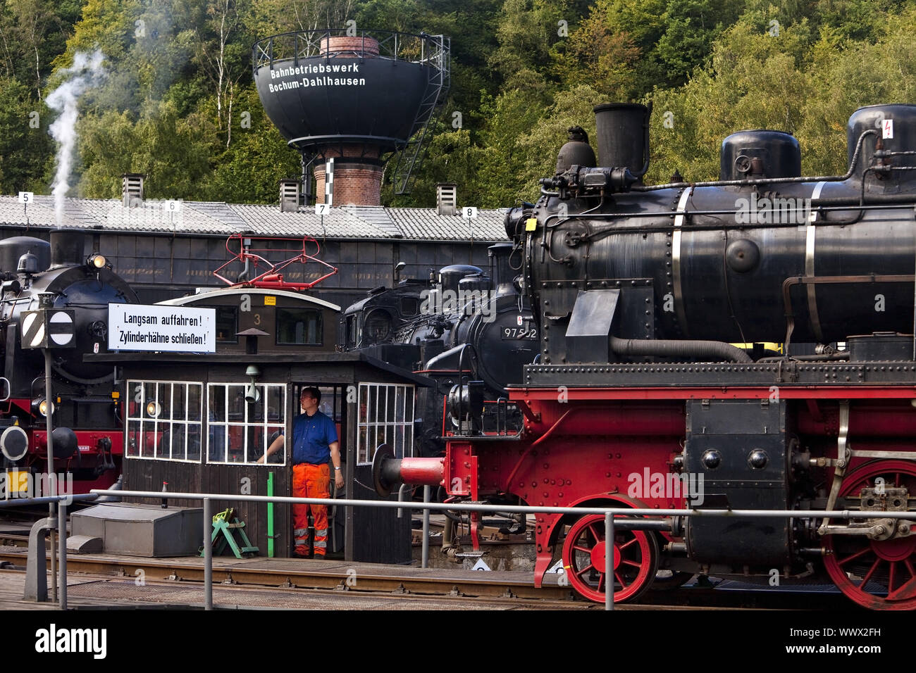 Bochum Dahlhausen Eisenbahnmuseum, Bochum, Ruhrgebiet, Nordrhein-Westfalen, Deutschland, Europa Stockfoto