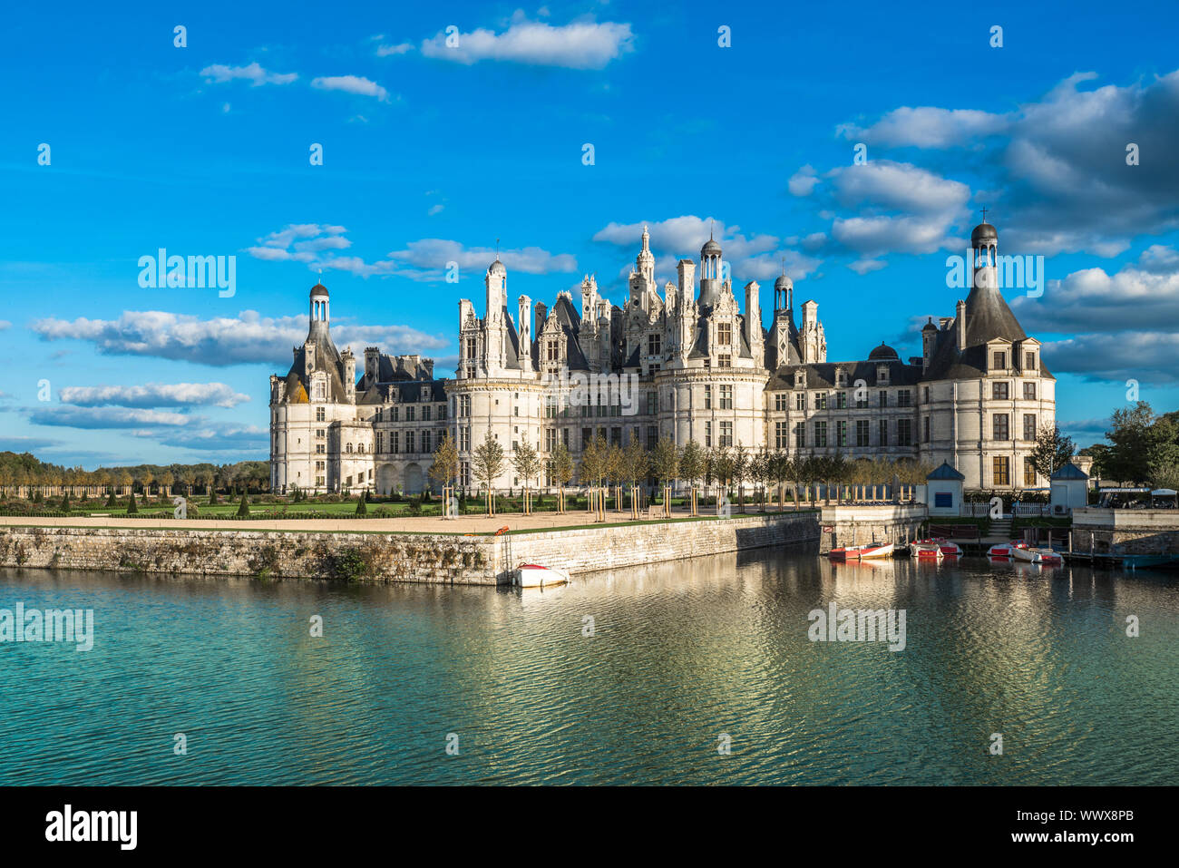 Chateau de Chambord, die größte Burg in das Tal der Loire, Frankreich Stockfoto