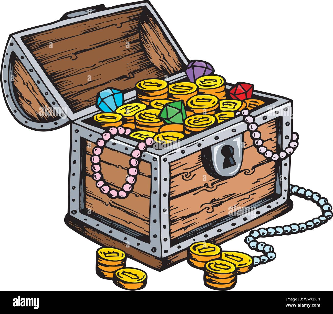Cartoon Treasure Chest Stockfotos Und Bilder Kaufen Alamy