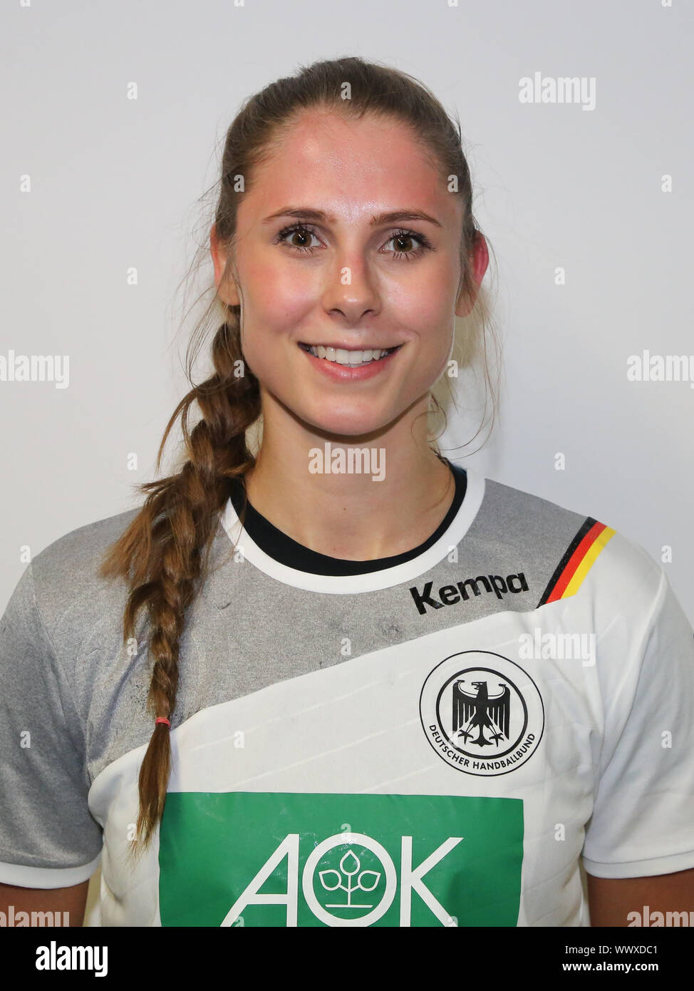 Der Frauen Handball Alicia Stolle (Deutschland, DHB, HSG Blomberg-Lippe) Stockfoto