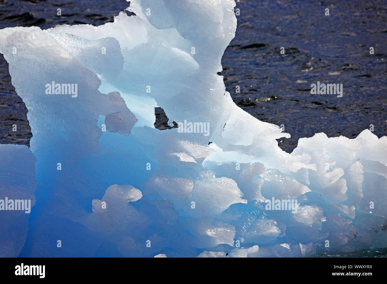 Blaue Gletscher Eis Stockfoto