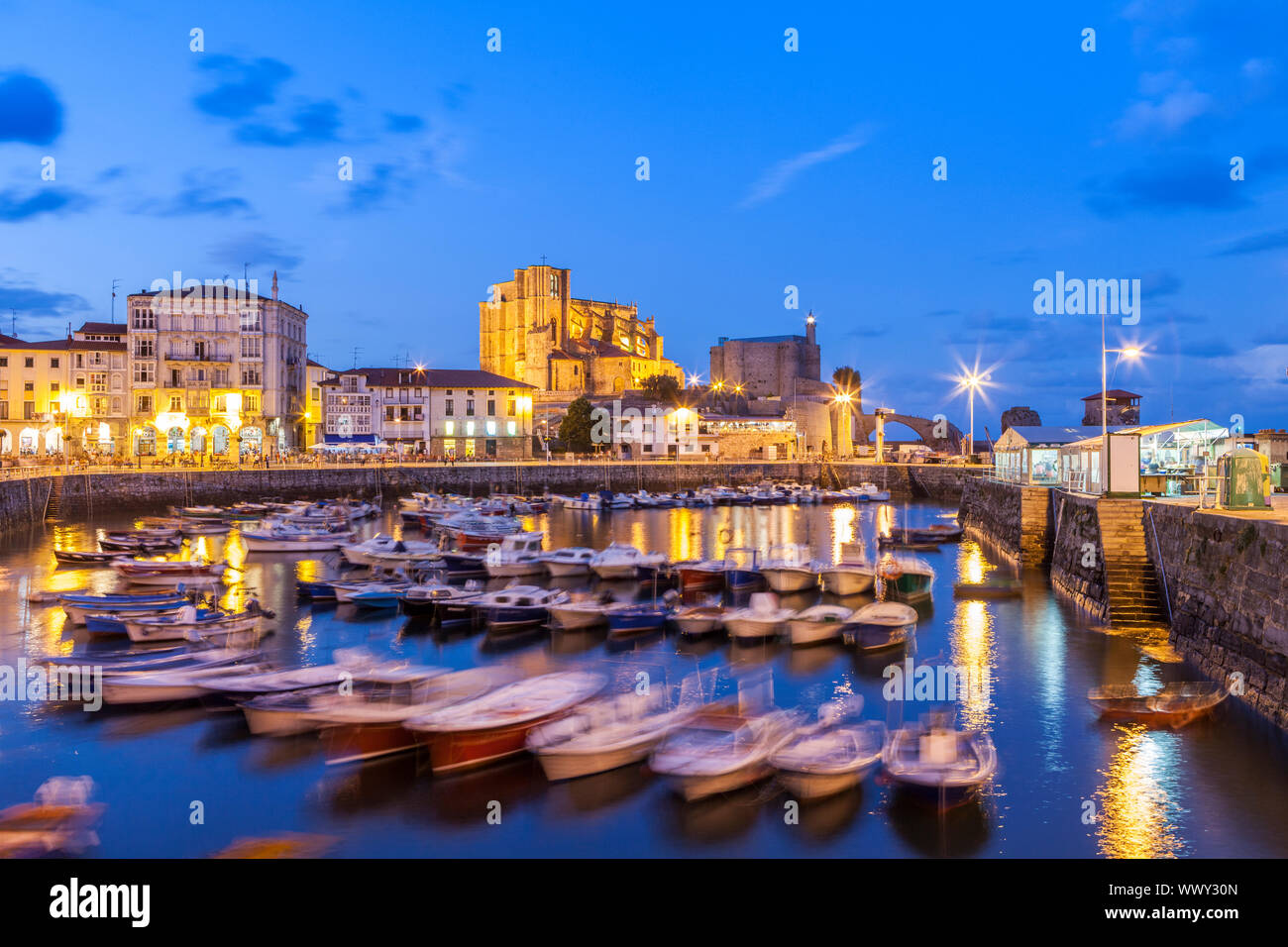 Castro Urdiales Dorf in Kantabrien, Spanien Stockfoto