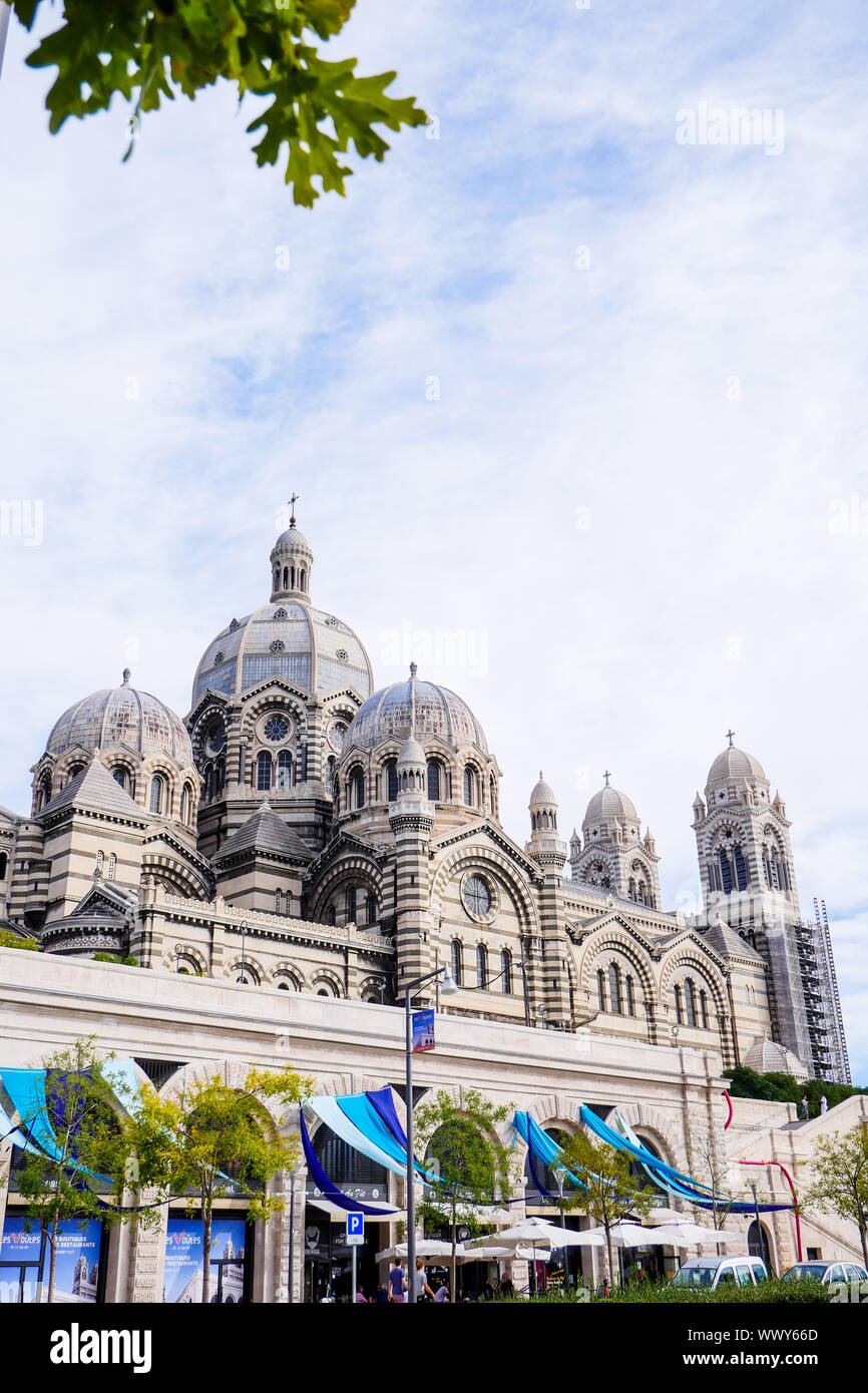 Die Kathedrale von La Major, La Joliette, Marseille, Bouches-du-Rhône, Region PACA, Frankreich Stockfoto