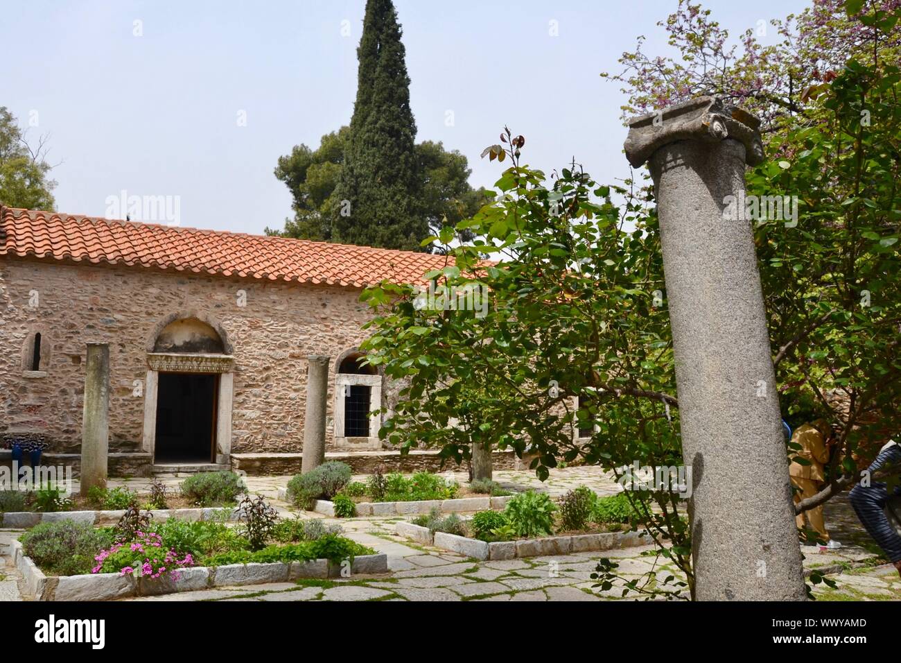 Kloster Kaisariani, Athen Stockfoto