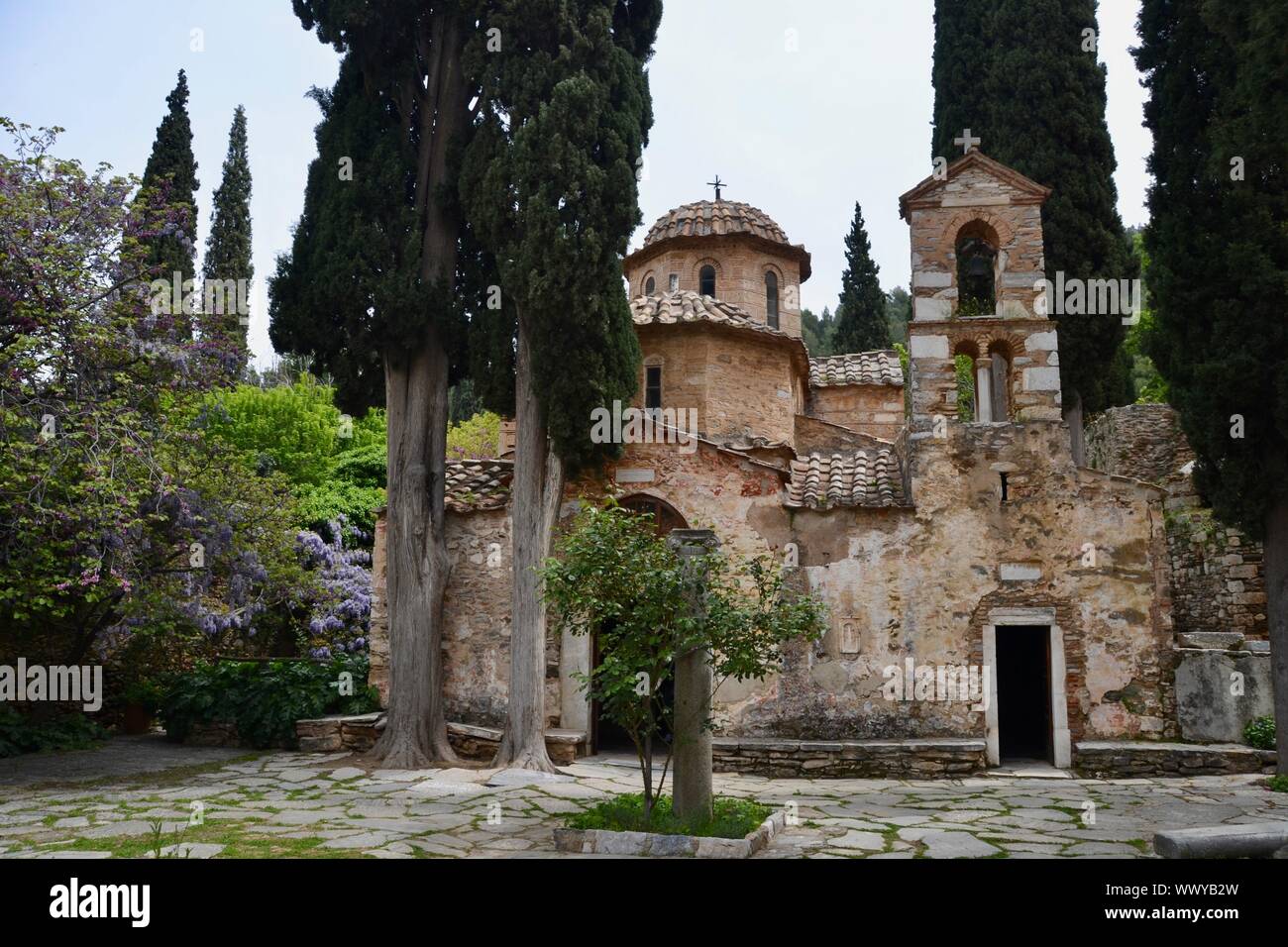 Kloster Kaisariani, Athen Stockfoto