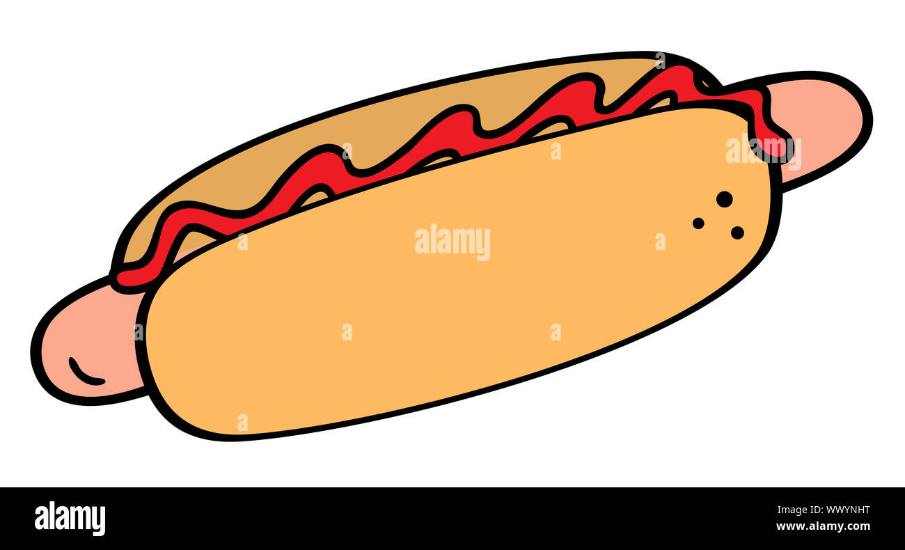 Hotdog-symbol Stockfoto