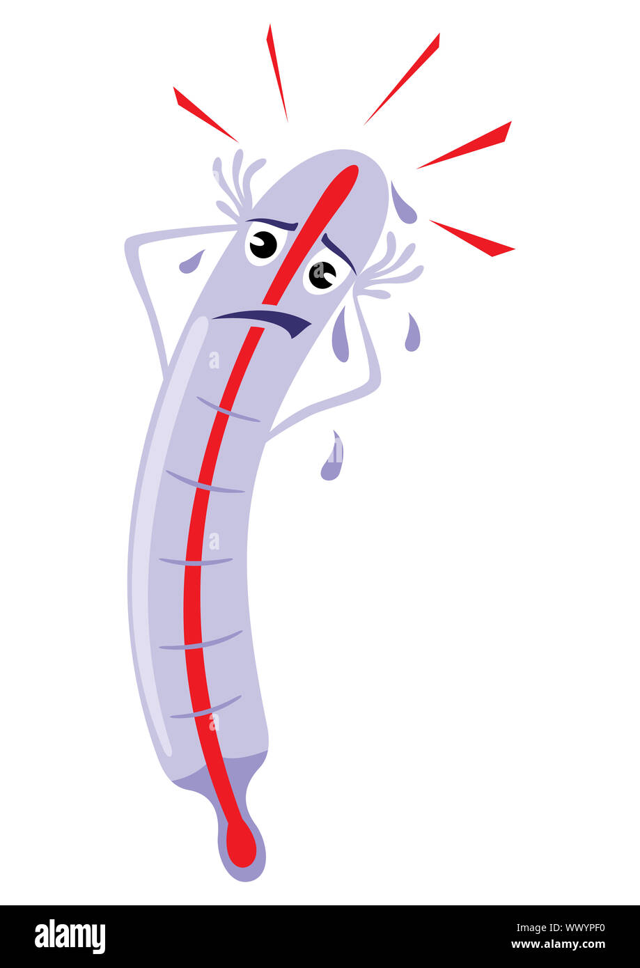 Hohe Temperatur Stockfoto