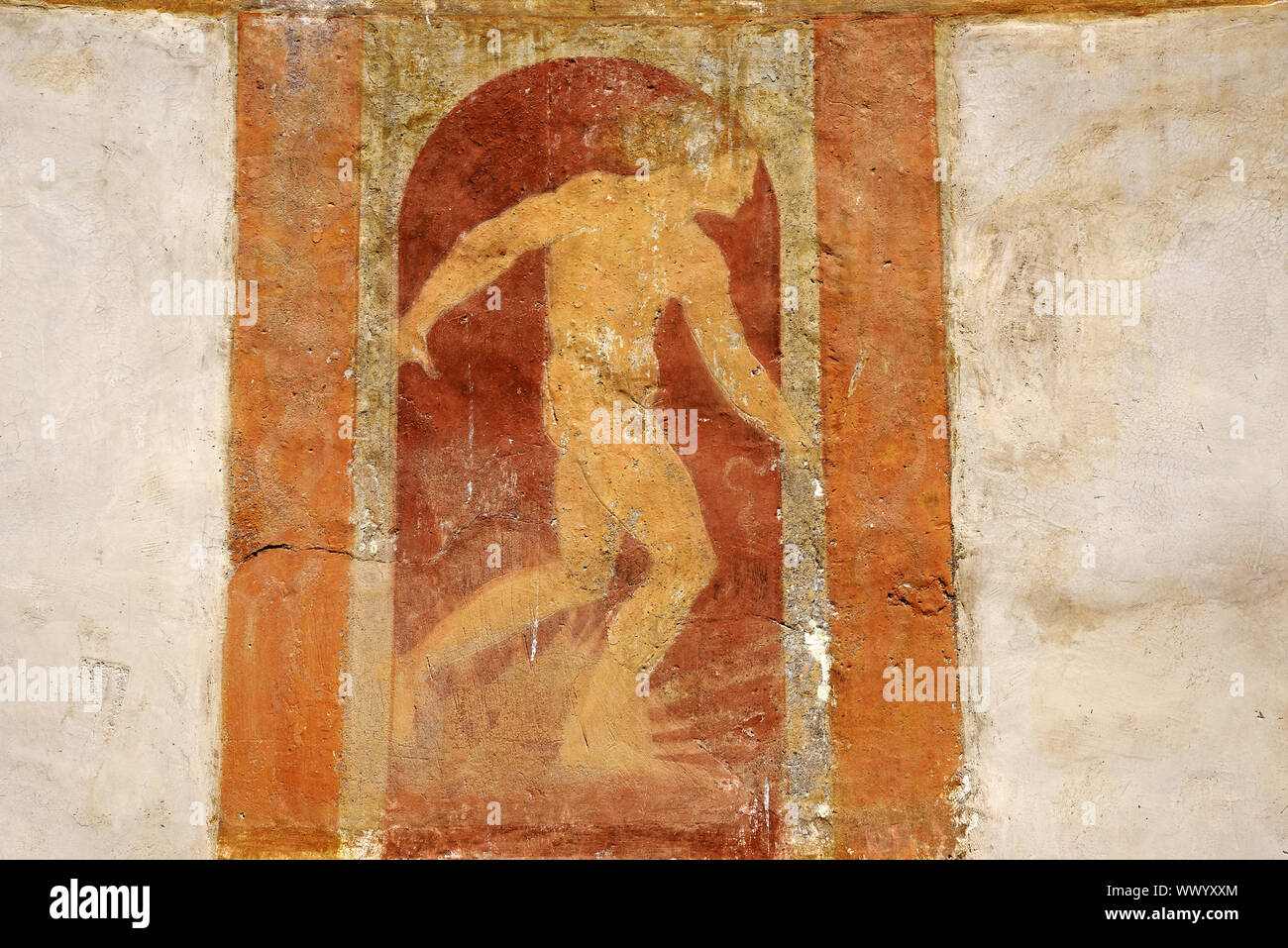 Wandmalerei, Castel Sant'Angelo, Schloss, Museum, Rom, Italien, Europa Stockfoto