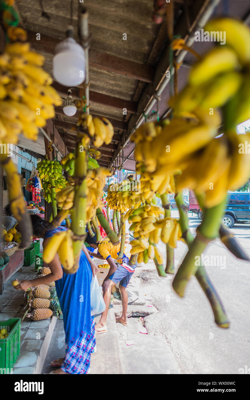 Kleine und mittlere Unternehmen in den Straßen der Stadt Galle im Süden Sri Lankas Stockfoto