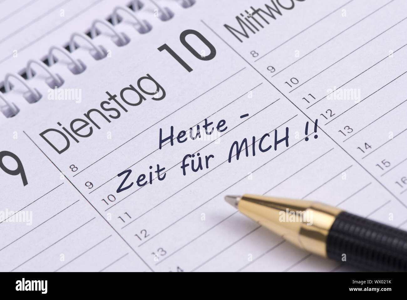 Zeit, und Zeit für mich! Stockfoto