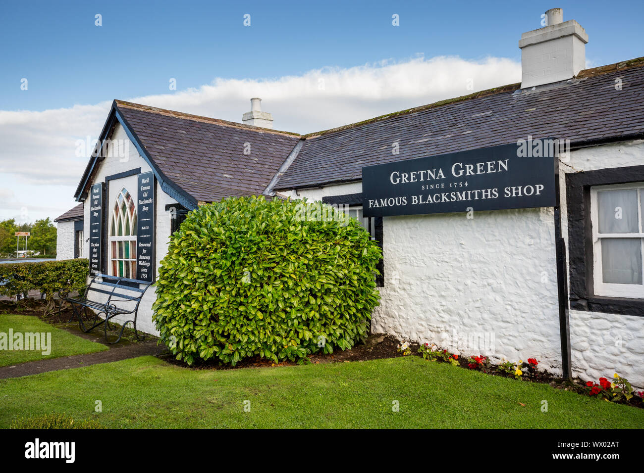 Schmiede shop in Gretna Green Schottland Stockfoto