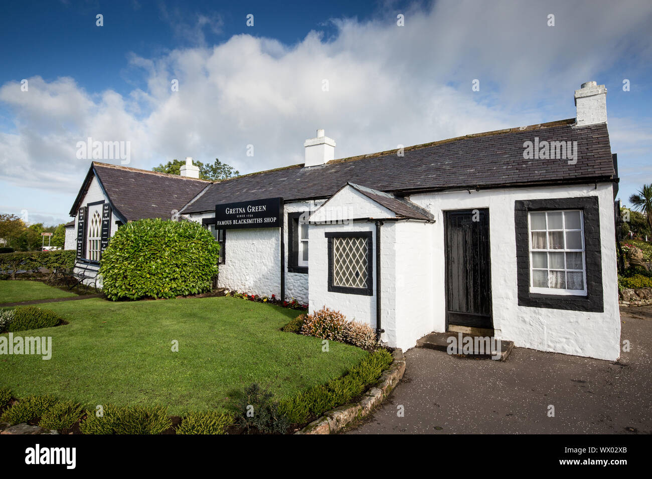 Schmiede shop in Gretna Green Schottland Stockfoto