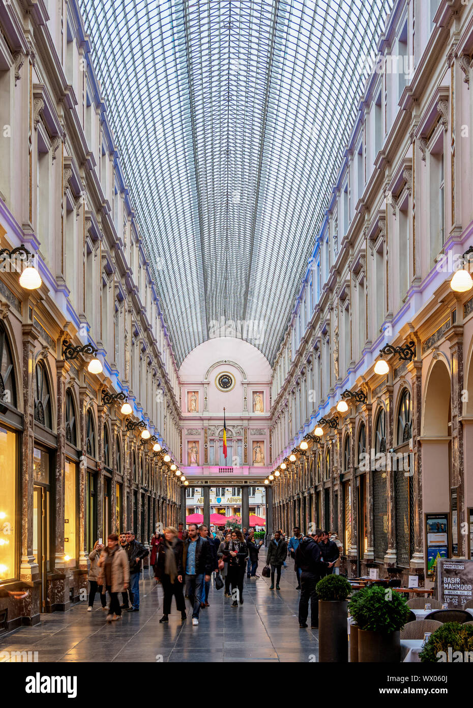 Royal Galerie von Saint Hubert, Brüssel, Belgien, Europa Stockfoto