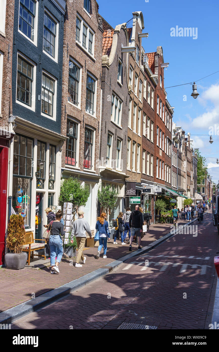 Die neun Straßen Bezirk (De Negen Straatjes), ein Stadtteil von schrulligen Läden und Restaurants, Amsterdam, Nordholland, Niederlande, Europa Stockfoto