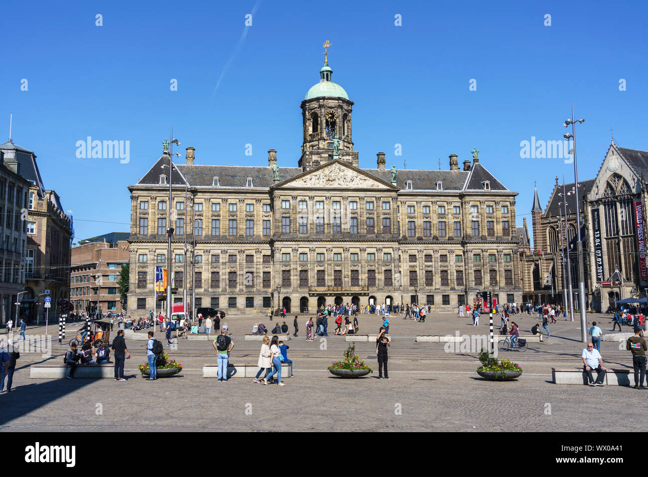 Der königliche Palast, Dam-Platz, Amsterdam, Nordholland, Niederlande, Europa Stockfoto