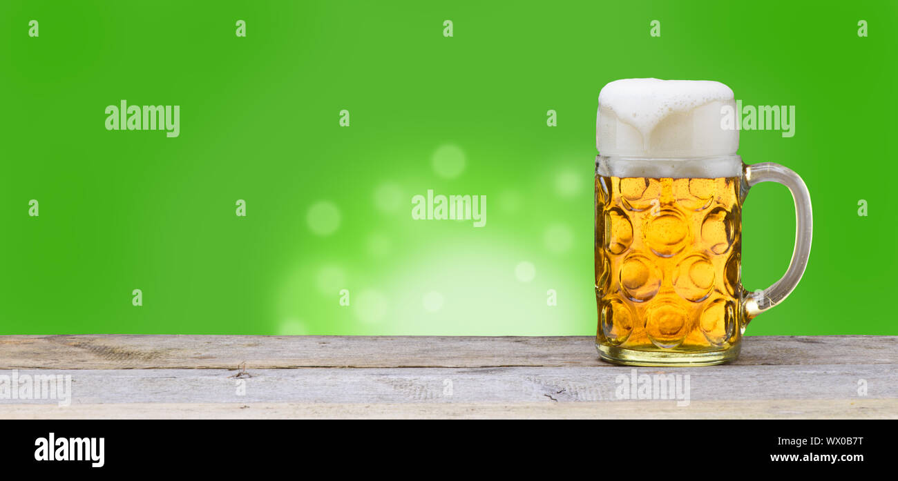 Ein Glas Bier Stockfoto