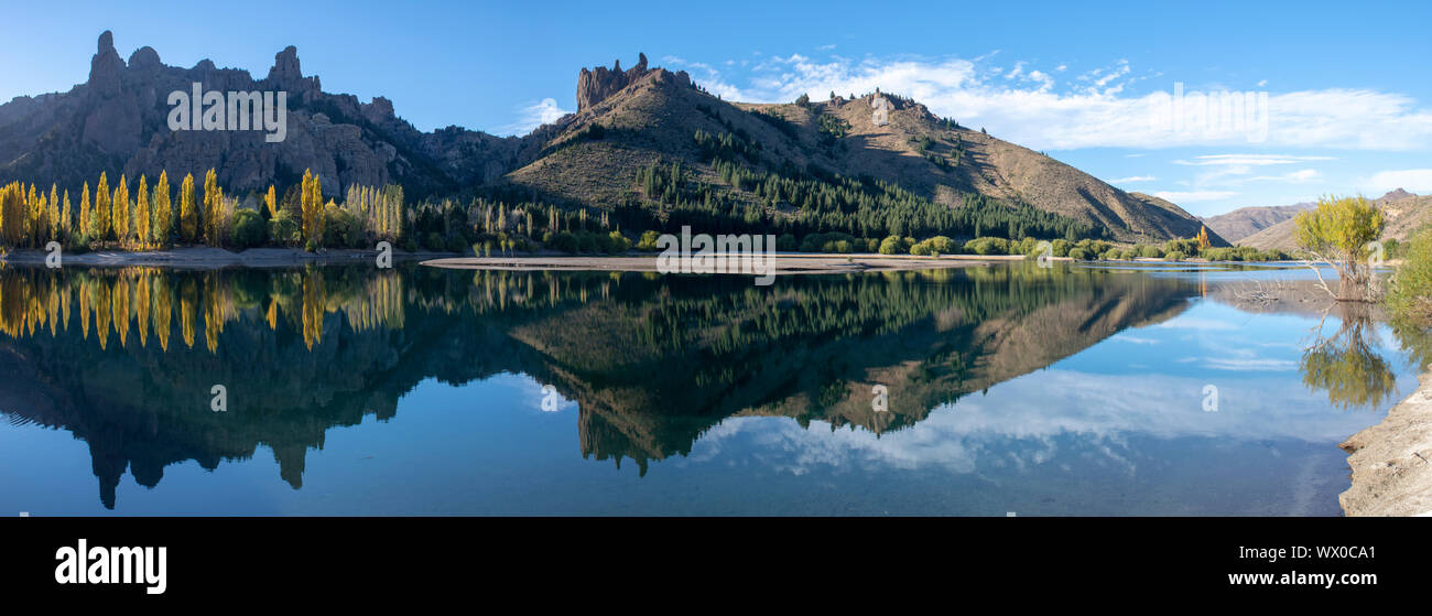 Panoramablick auf den See in Baroloche, San Carlos de Bariloche, Patagonia, Argentinien, Südamerika Stockfoto