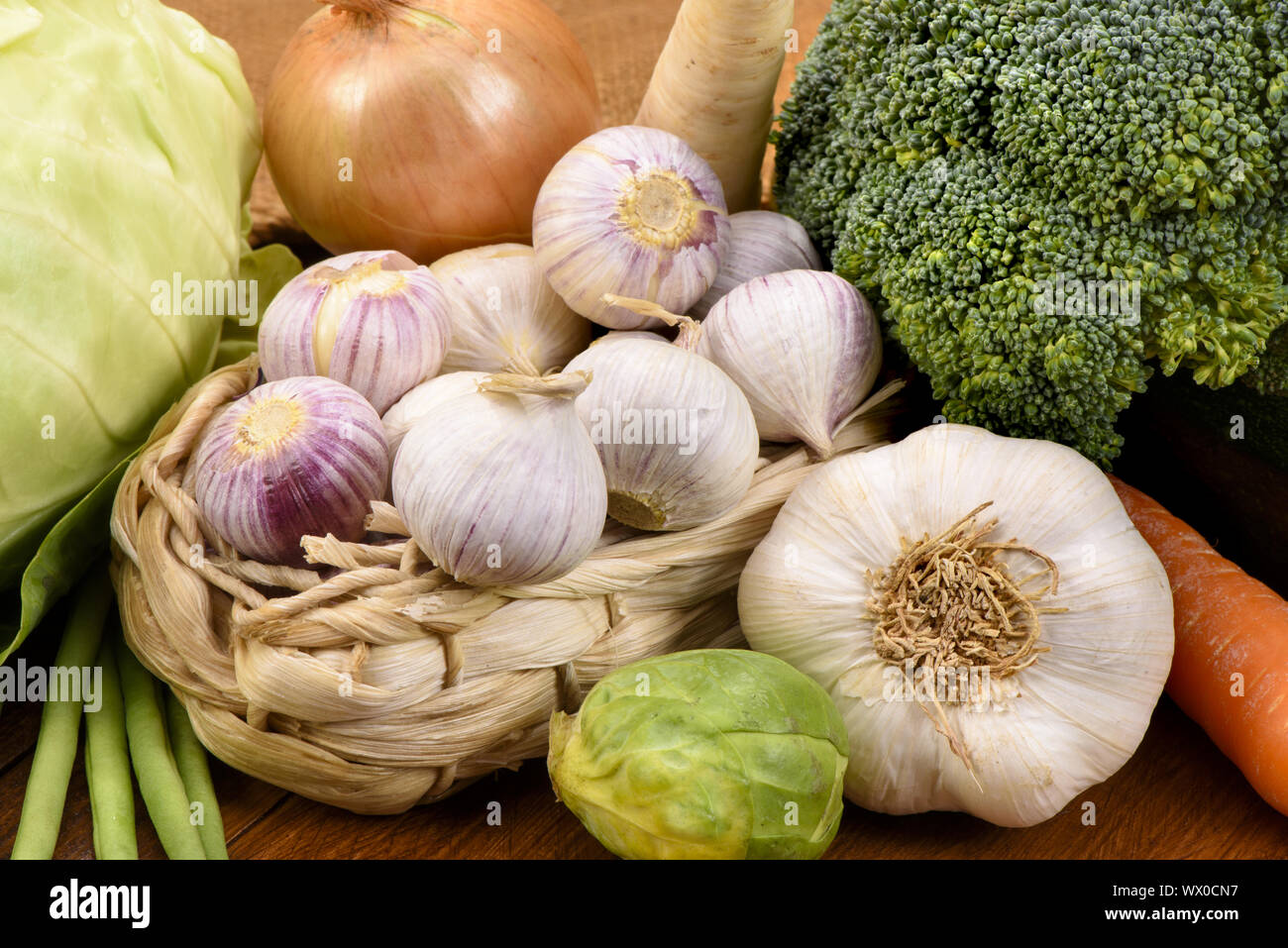 Frisches Gemüse vom Markt Stockfoto