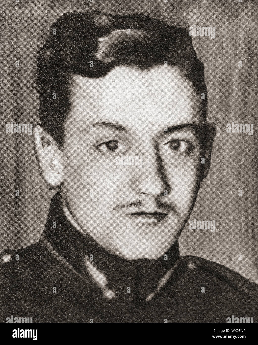 Georges Guynemer, 1894 - 1917. Französische fighter Ace während des Ersten Weltkrieges. Aus dem Festzug des Jahrhunderts, veröffentlicht 1934. Stockfoto