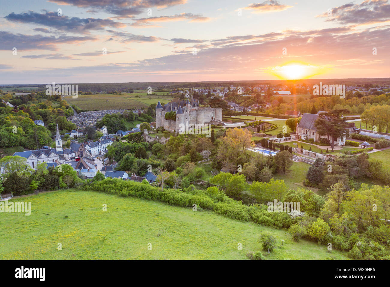 Luynes, Indre et Loire, Frankreich, Europa Stockfoto