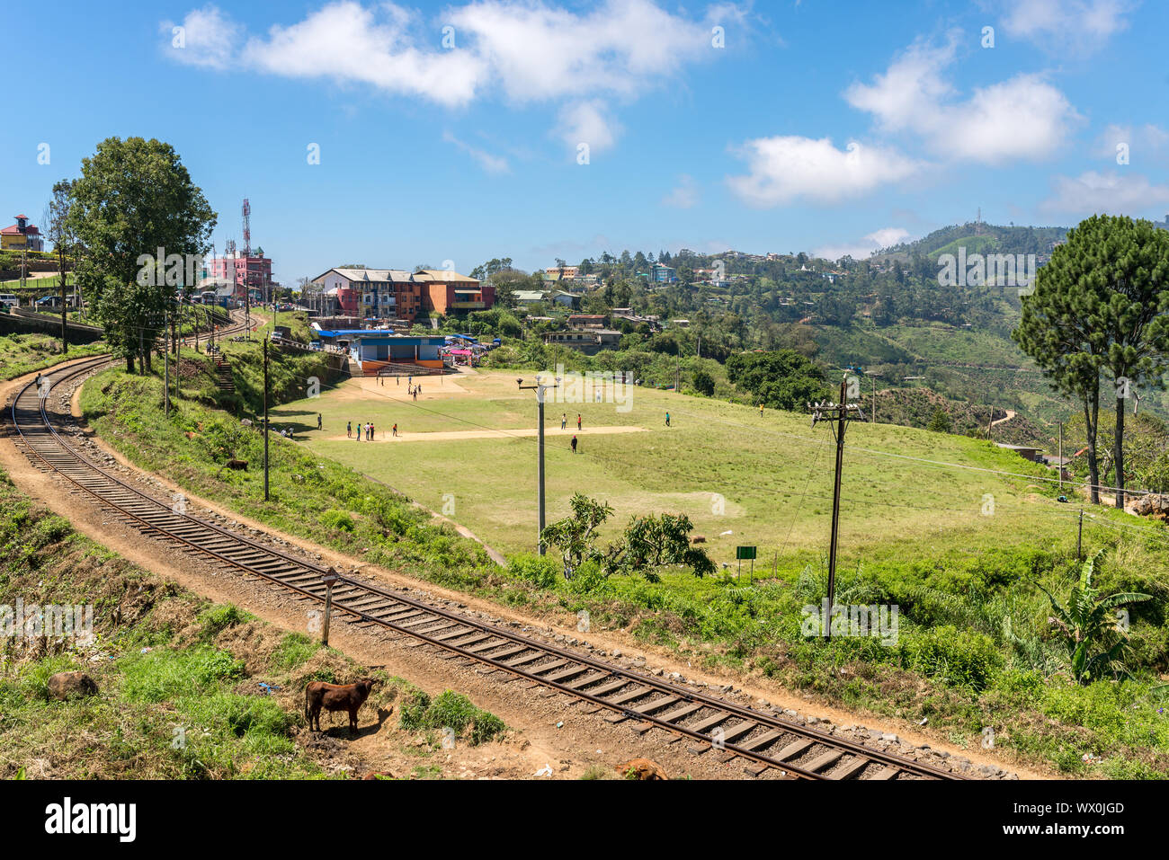 Haputale, einer kleinen Stadt im Hochland von Sri Lanka Stockfoto