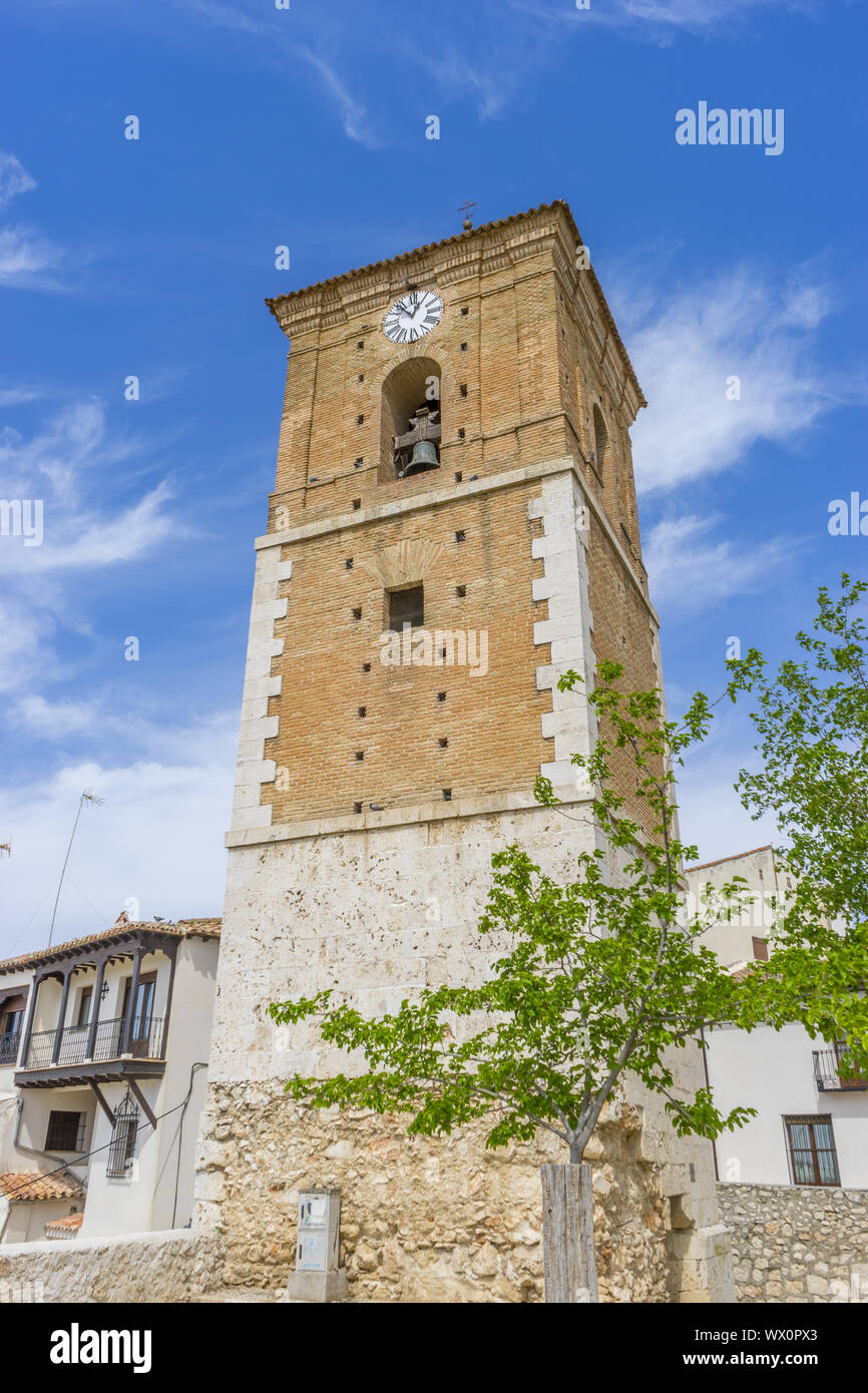 Turm Kirche Chinchon, Provinz Madrid, Spanien Stockfoto