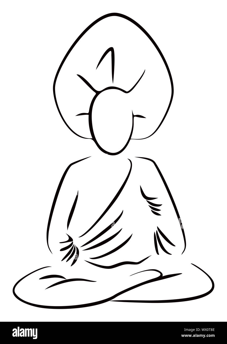 Sitzender Buddha Stockfoto