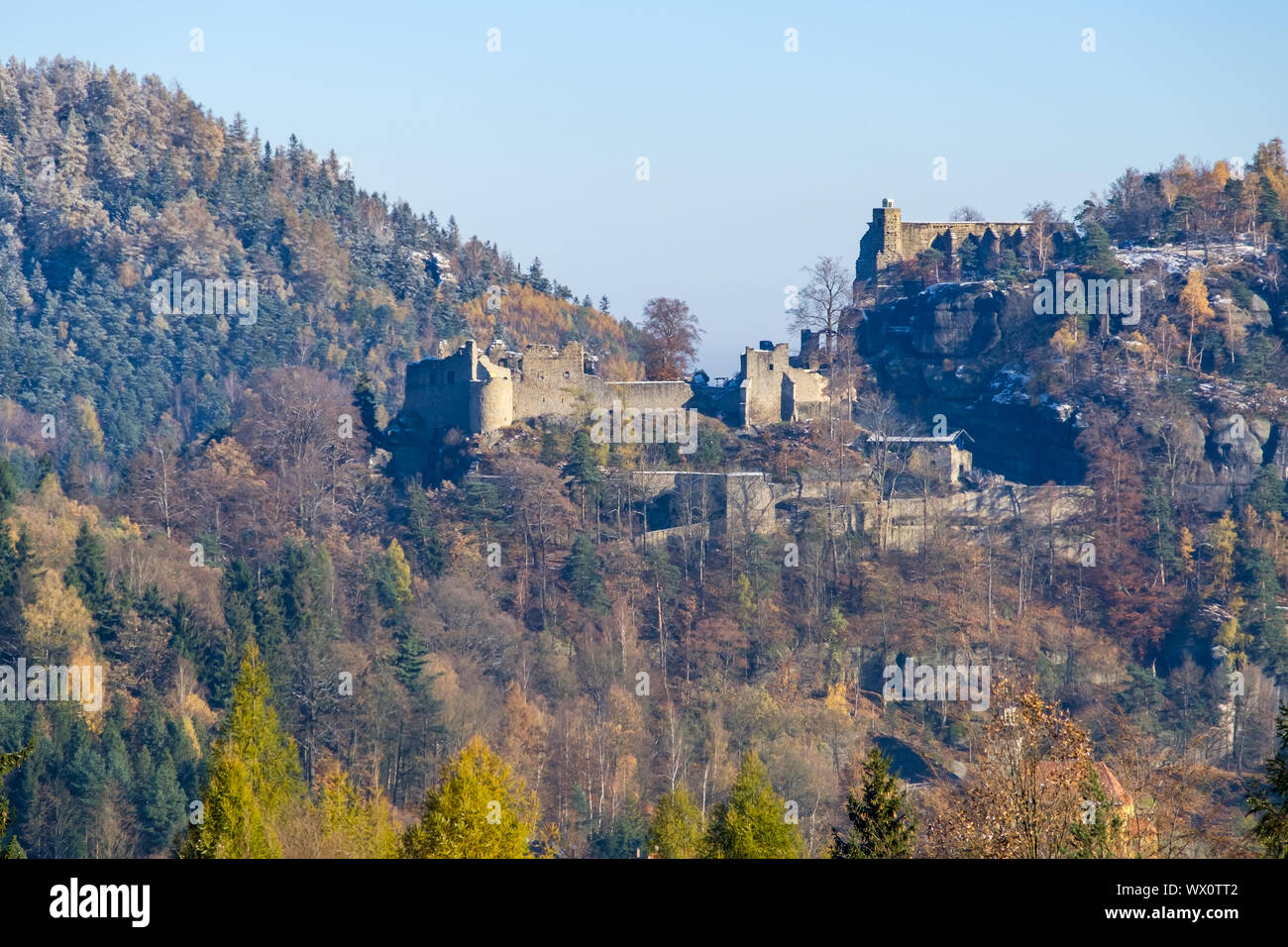 Kloster Oybin im Zittauer Gebirge Stockfoto