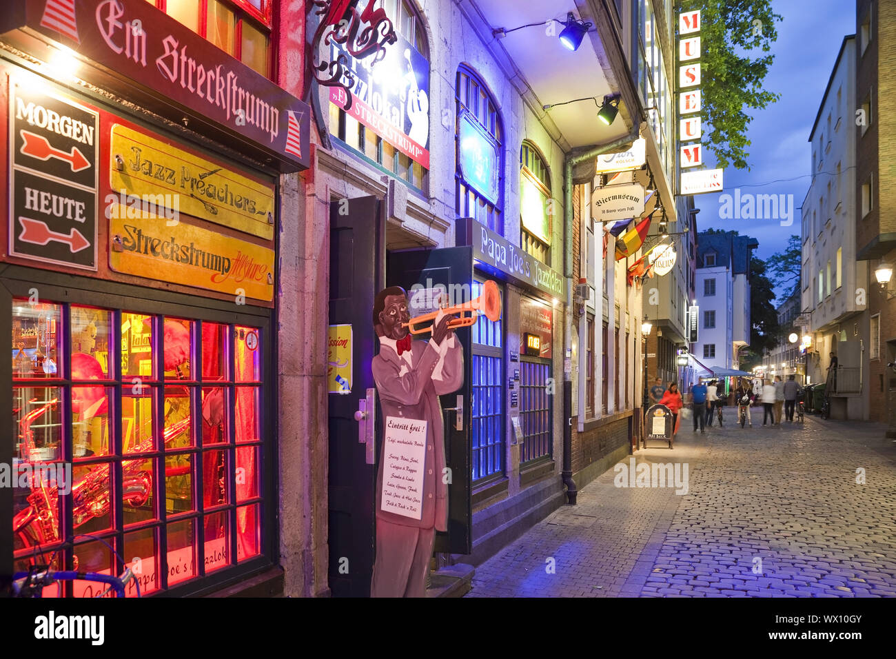 Papa Joe's Jazz Schauplatz, Buttermarkt markt- und Biermuseum in der alten Stadt, Köln, Deutschland, Europa Stockfoto