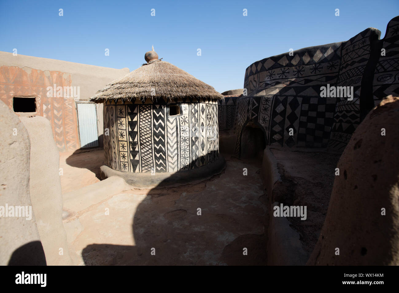 Tiebele. kassena Dorf Dorf Dorf kassena kassena. Stockfoto