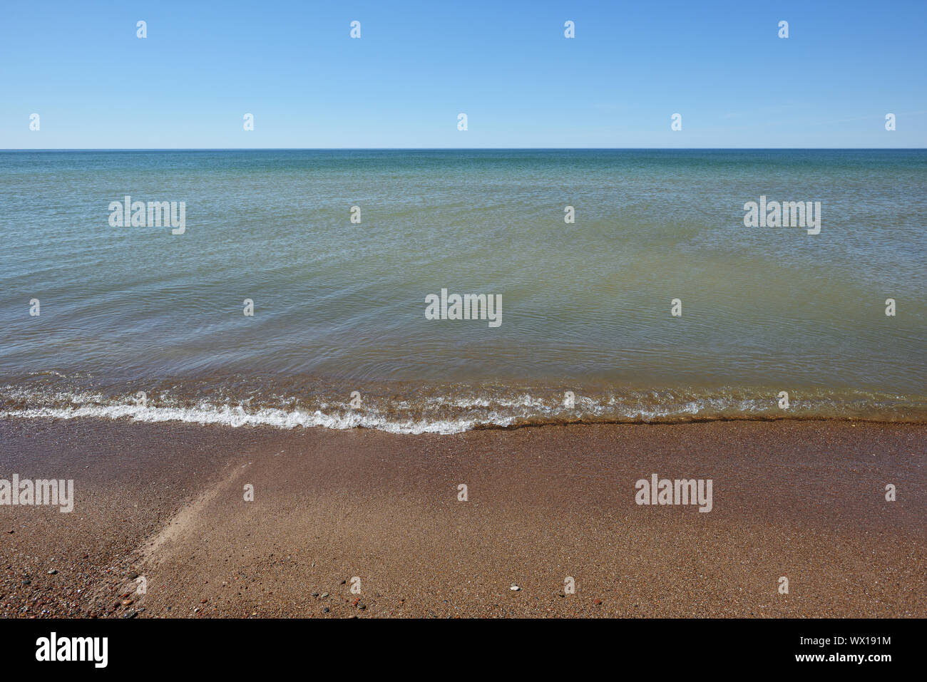 Ostsee Meer, wilde leeren Strand in Lettland Stockfoto