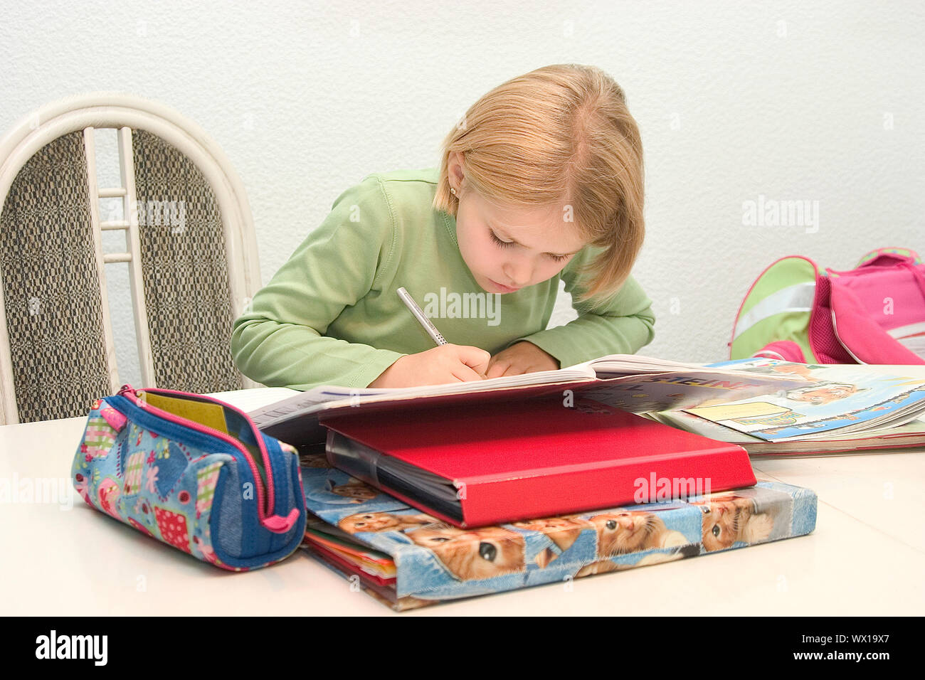 Hausaufgaben Stockfoto