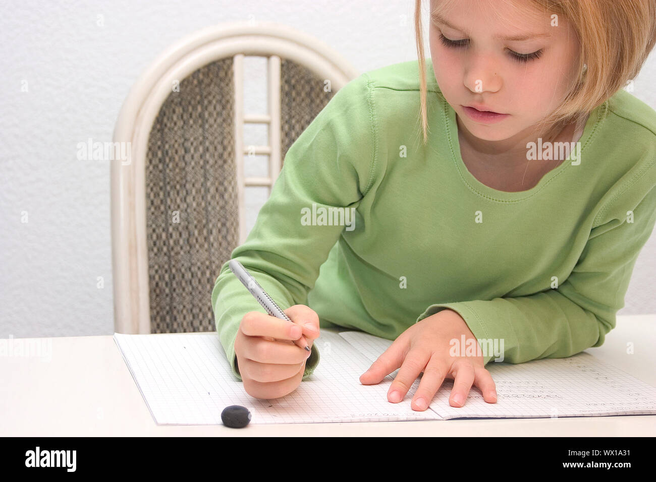 Hausaufgaben Stockfoto
