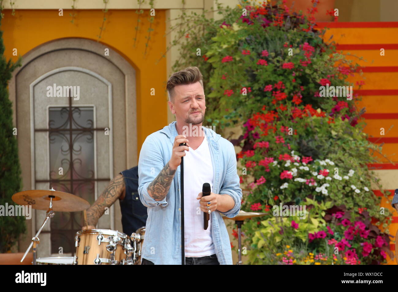 Sänger bei Deutschen Schlager zeigen Immer wieder Sonntags, 2015 Stockfoto