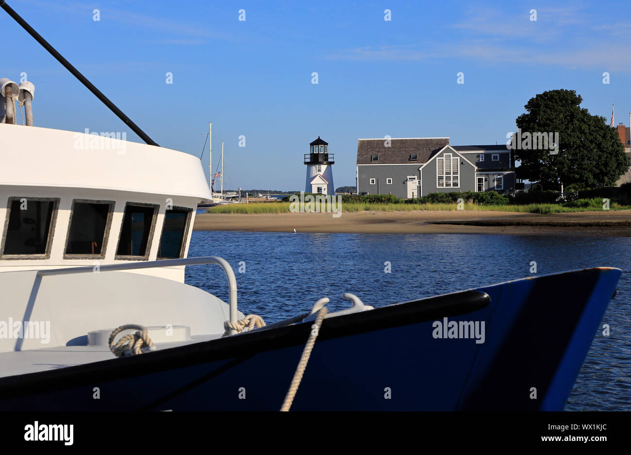 Hyannis Hafen Leuchtturm aka Lewis Bay Lighthouse.. Cape Cod Hyannis Massachusetts. USA. Stockfoto