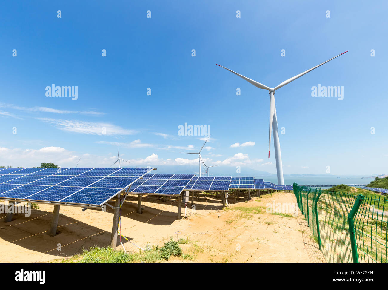 Ökologie der Landschaft von sauberer Energie Stockfoto