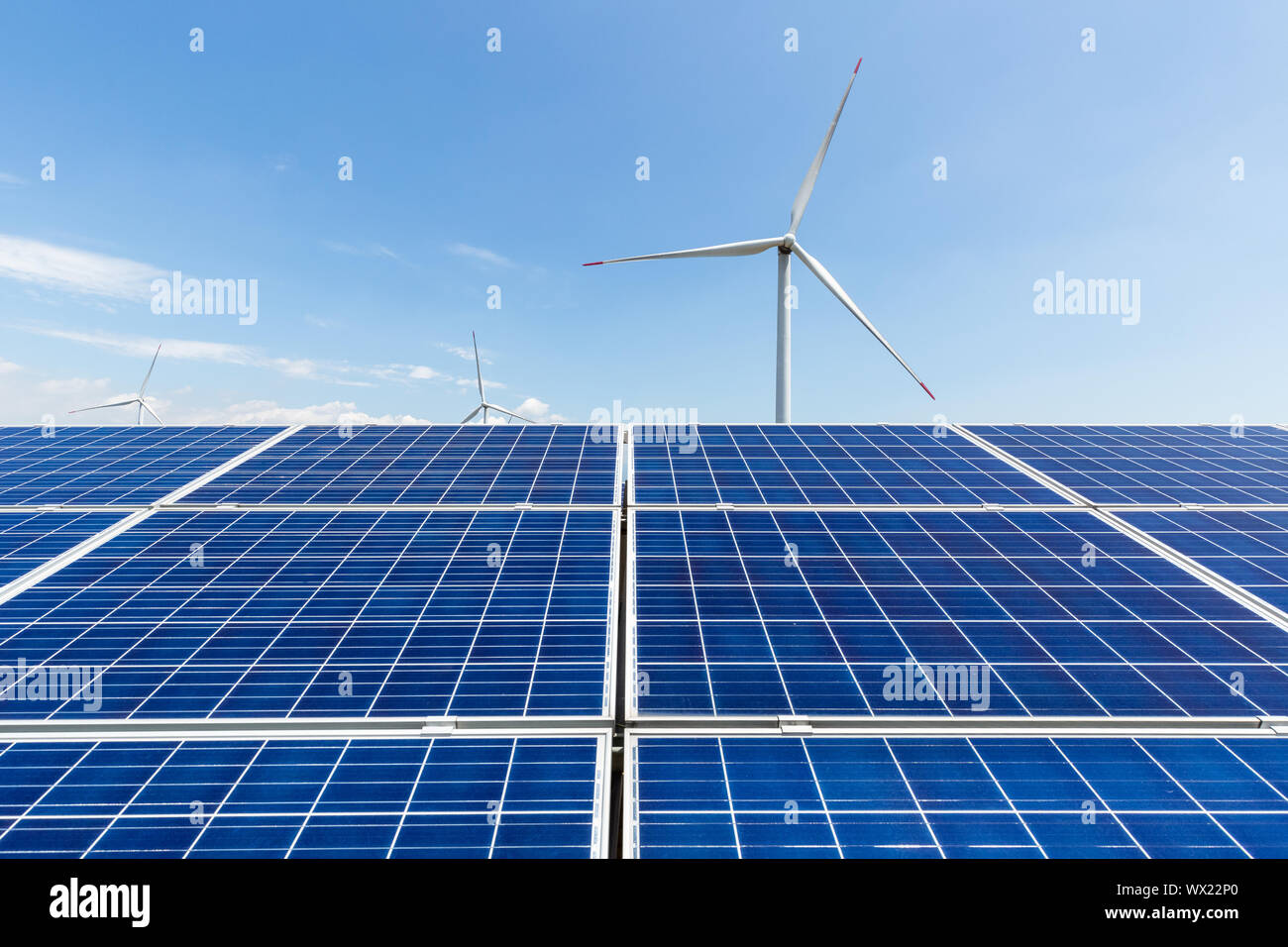 Saubere Energie Landschaft Stockfoto