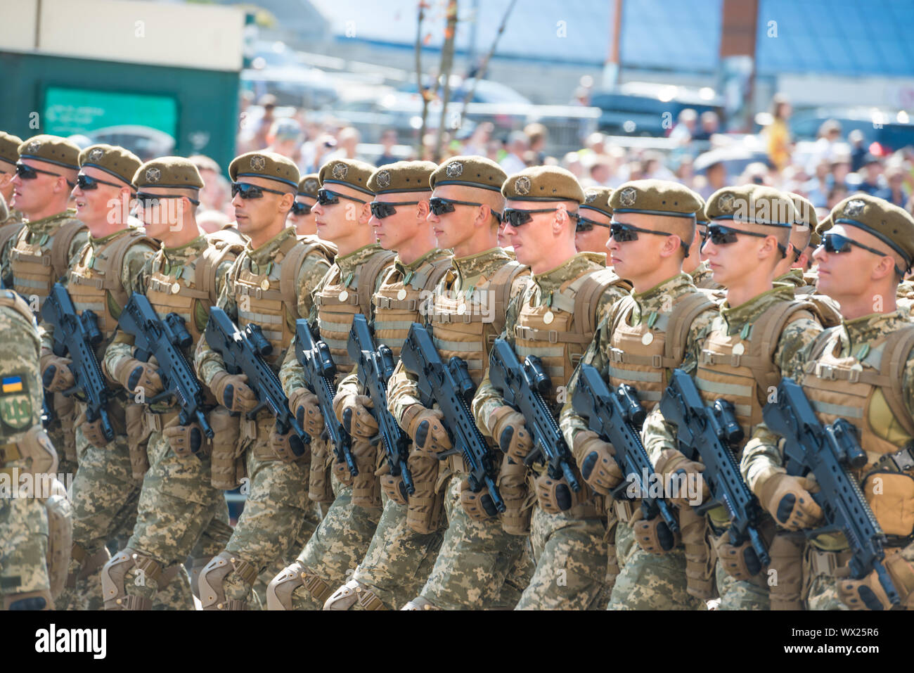 Militärparade in Kiew, Ukraine Stockfoto