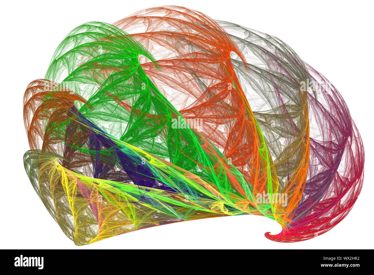 Abstraktes Bild: Fraktale Wirbel. Stockfoto