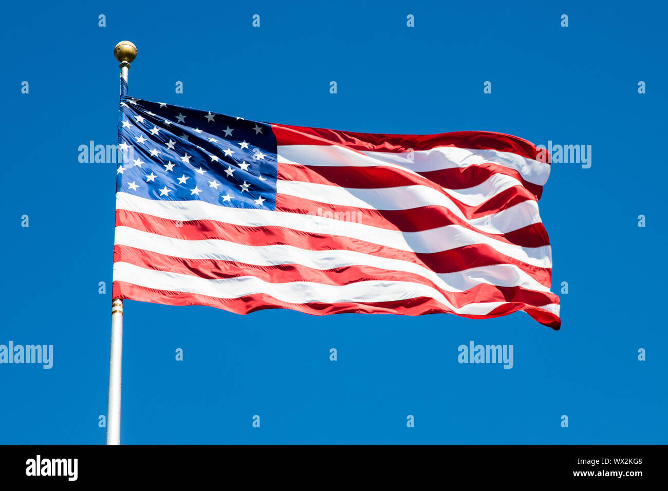 Vereinigte Staaten von Amerika Flagge. Star Spangled Banner. Sterne und Streifen Stockfoto