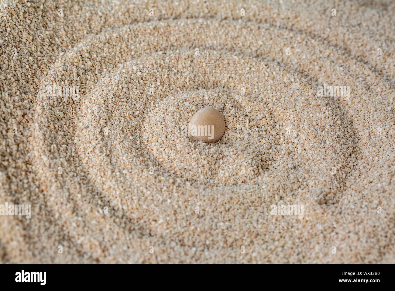 Zen Stone, Meditation und Yoga Konzept Stockfoto