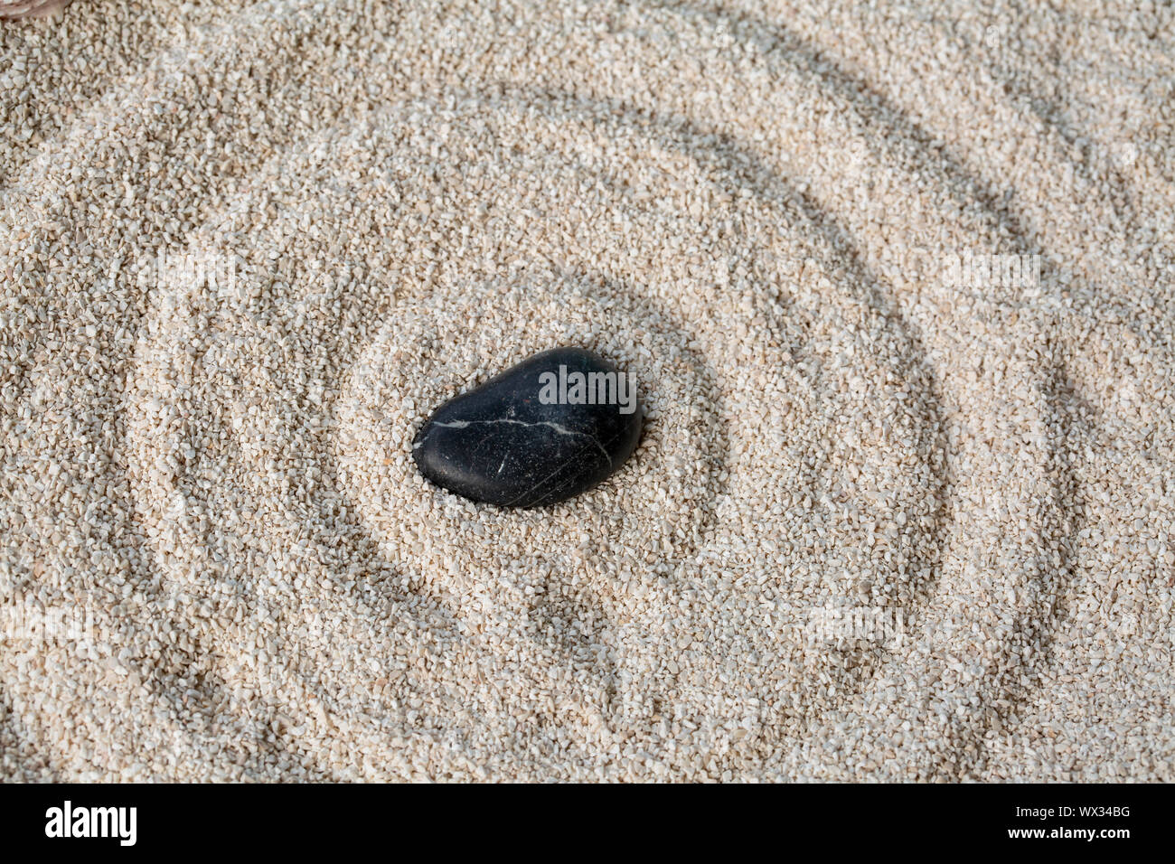 Zen Stone, Meditation und Yoga Konzept Stockfoto