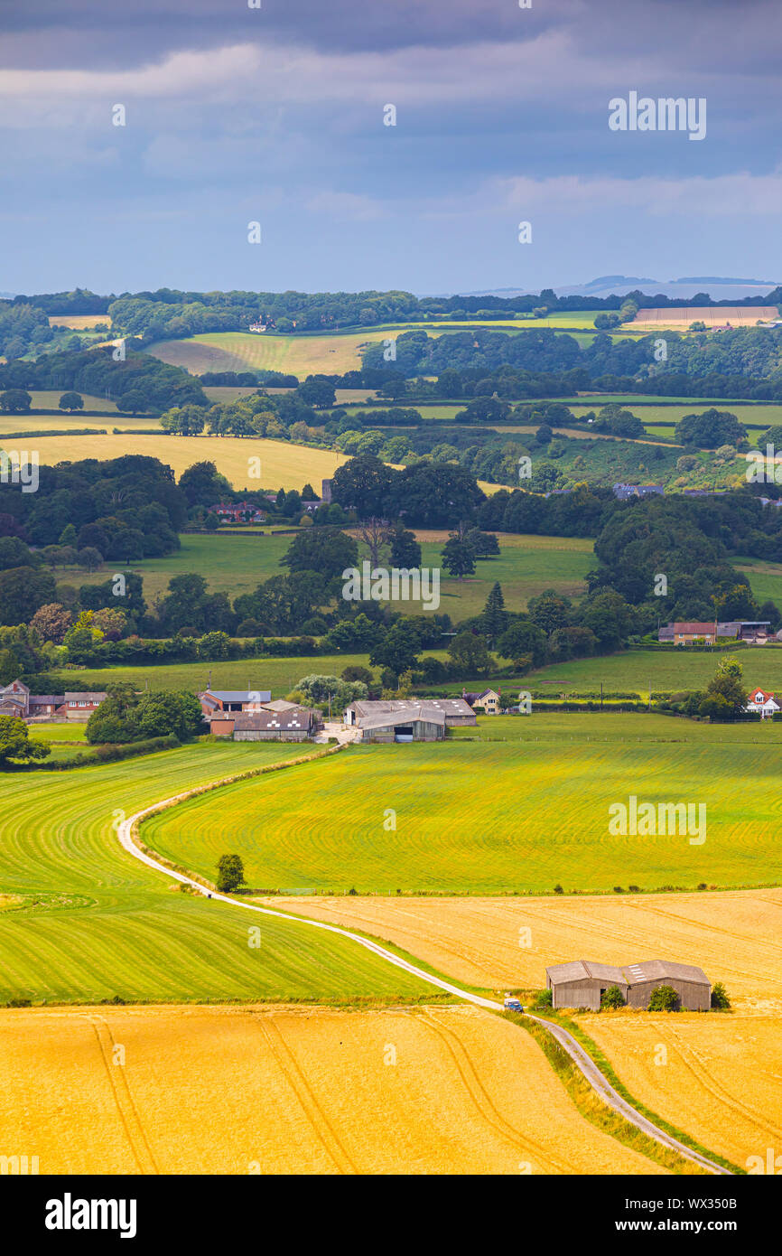 Anzeigen von Shaftesbury in Dorset, England. Stockfoto