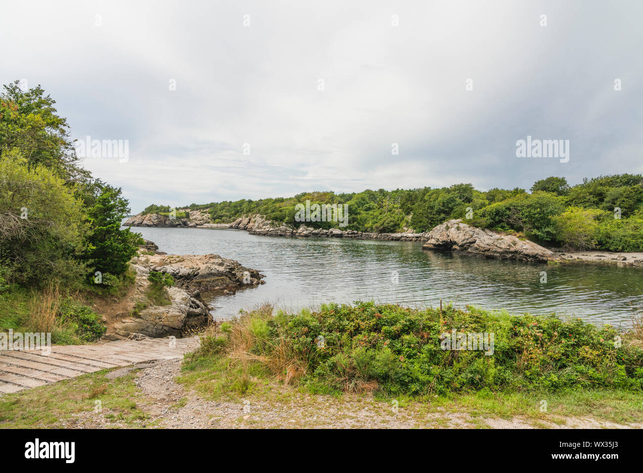 Fort Wetherill Park Narragansett, Rhode Island Stockfoto